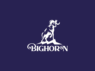 BigHorn branding clean concept design illustration logo minimal typography ui vector