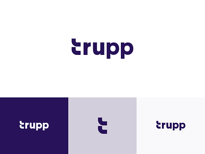 Trupp Logotype agency app branding concept consultancy logo purple tool trupp web website