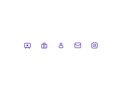 Trupp Icons: Exploration 1 calendar case daily ui icon icons mail minimal mobile presentation profile trupp web