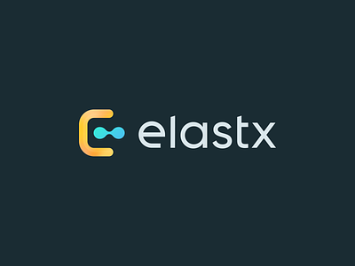 Elastx Logotype brand branding dark gradient icon logo logotype workmark