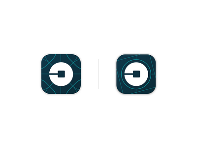 Uber Rider App Icons app design flat icon ipad logo minimal mobile revised taxi uber ui