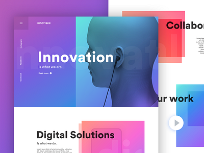 Innowake - Agency agency app digital gradient innovation mobile os purple responsive safari tech web