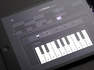 Yamaha Reface iPad App app concept dark ios ipad iphone minimal music synth ui ux yamaha