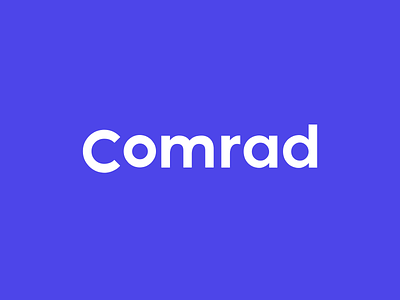 Comrad Logotype app consultancy design logo service type wordmark