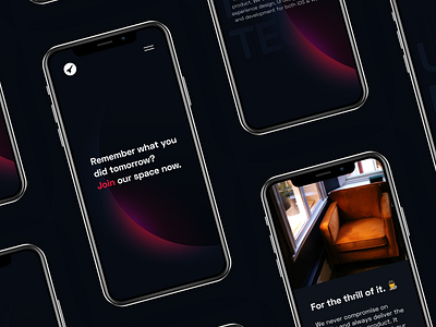 Future Memories Site - Responsive branding daily ui dark design iphone minimal mobile responsive space ui ux web