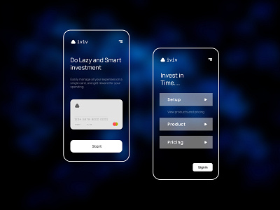 Bank App - iviv application bank bank app bank card finance investment ui xd