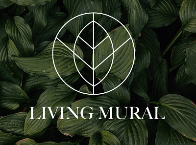 living mural logo design blossom forest logo leaf leaflet logodesign logos product design ui xd