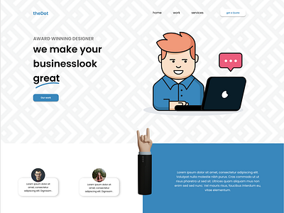 Business landing page