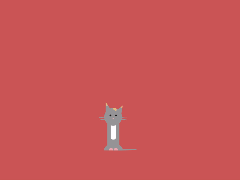 Nelly the supermouth cat animated gif animation athens bakcreativestudio cat design funny gif greece greekdesigners gull illustration motionart motiongraphics vectorart whatwedoinourstudio