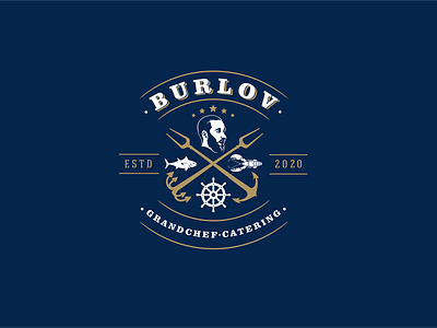 Burlov-catering brand brandidentity branding catering company design font grandchef identity logo logotype typography
