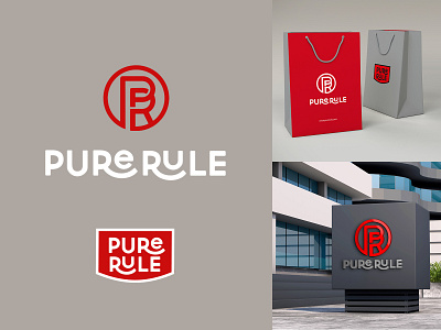 Pure_Rule brand brandidentity branding company design font identity logo logotype typography