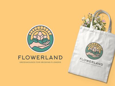 Flowerland brand brandidentity branding company design font identity logo logotype