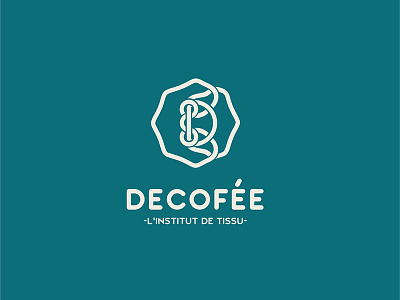 Decofee - l'institut de tissu brand brandidentity branding de decofee font identity linstitut logo logotype tissu