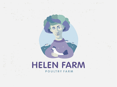 Helen Farm-poultry farm brand branding farm helen logo logotype poultry