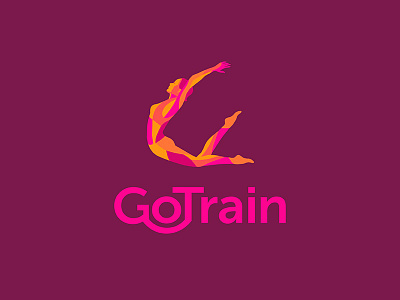 GO_train body brand branding health logo logotype personal spine trainer