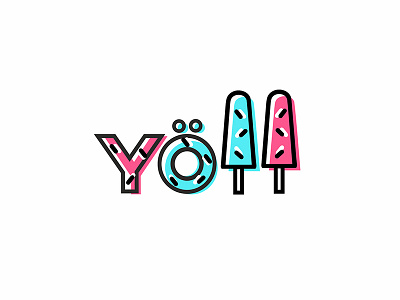 Yoll brand branding different logo logotype toppings wafers