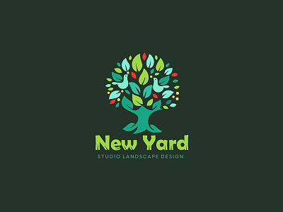 New Vard -studio landscape design agency brand brandidentity branding company design font icon identity illustration landcape logo logotype new typography vector yard