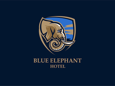 Blue Elephant brand brandidentity branding company design font hotel identity logo logotype typography