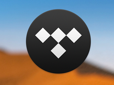 Tidal icon icon os x round tidal yosemite