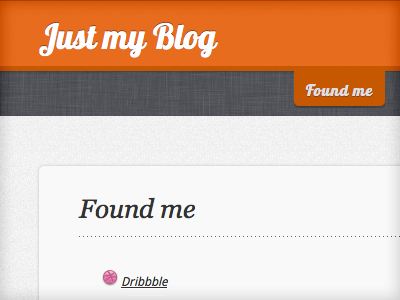 ...now also on Dribbble css html site website wordpress