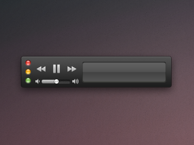 iTunes Black Mini (rebound) apple control itunes mini player ui