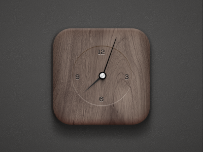 Wood Clock clock icon time wood