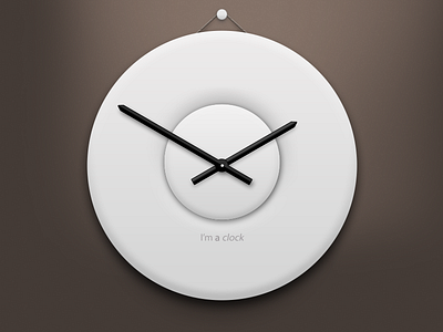 Cushiony Clock @2x clock soft time ui watch white