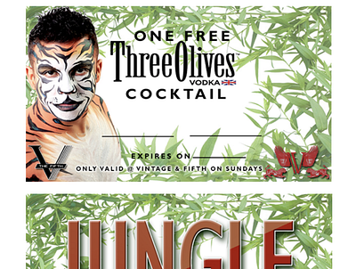 PROMOTIONAL FLYERS FOR JUNGLE SUNDAYS EVENT