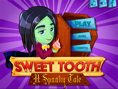 Sweet Tooth- a Spooky Tale game tale titlescreen vampire