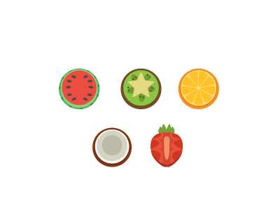 Fruits fruit slice vector