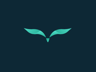 Logo Proposal bird gradient logo minimal