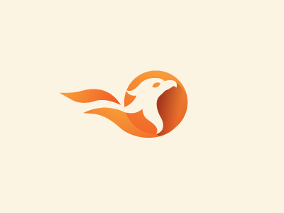 Logo Proposal 2 bird logo orange phoenix vector