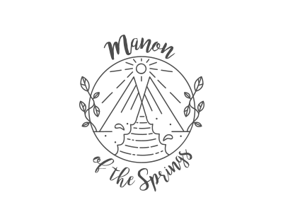 Logo Proposal for a Travel Blog blog mountain organic springs sun travel vector