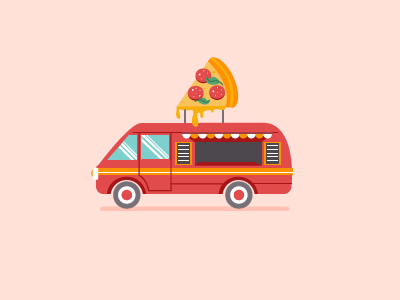 Pizza Truck by Maria Elisabeta Cucu on Dribbble