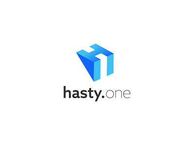 hasty.one branding concept design flat icon logo logo design logo design concept minimal ui vector