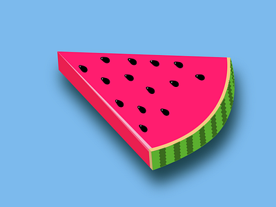 Watermelon 2 2d 3d adobe illustrator berry design food fruit graphic design illustration juicy summer sweet vector watermelon