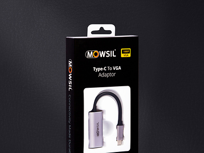 Product Package Design - MOWSIL accessories adobe adobe illustrator box design branding cable design e commerse package design product package design
