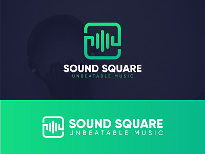 Sound Square Logo branding logo logo design music logo sound logo vector