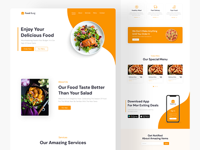 Food Website UI Design food webiste food website ui design ui website ui