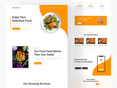 Food Website UI Design