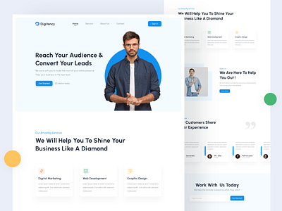 Digital Agency Website UI Design
