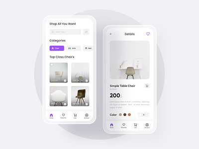 Furniture App UI