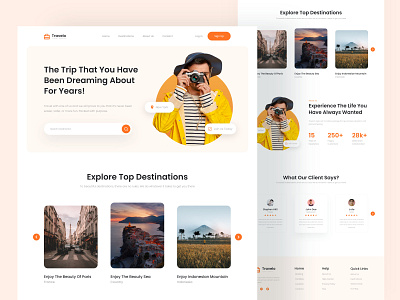 Travel Agency - Website UI Design