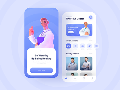 Medical App Design app design doctor doctor app doctor appointment health app health care app medical app mobile app patient app ui design user interface