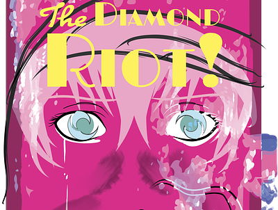 The Diamond Riot! - Roaring Twenty Twenties Edition anime anime girl book cover cmyk concept dope art illustration literature original art pink the diamond riot the great gatsby tony jose matos tonyjmatos vaporwave