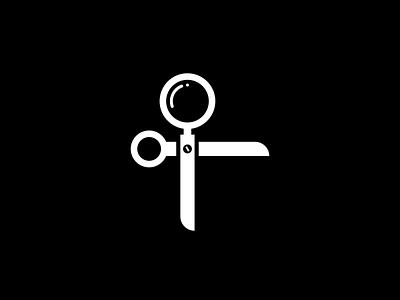 find a barber art branding clean design flat icon illustration logo minimal vector