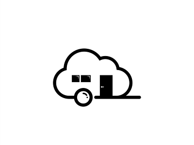 cloud caravan branding design icon illustration illustrator logo minimal vector