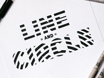 Line & Circke circle handlettering lettering letters line type typography