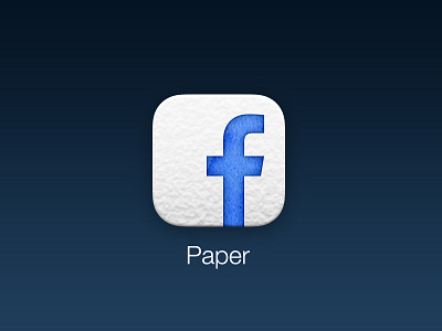 Facebook Paper Icon facebook icon ios paper replacement