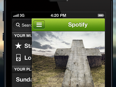 Spotify app ios iphone spotify ui